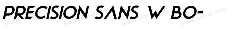 Precision Sans W Bo字体转换
